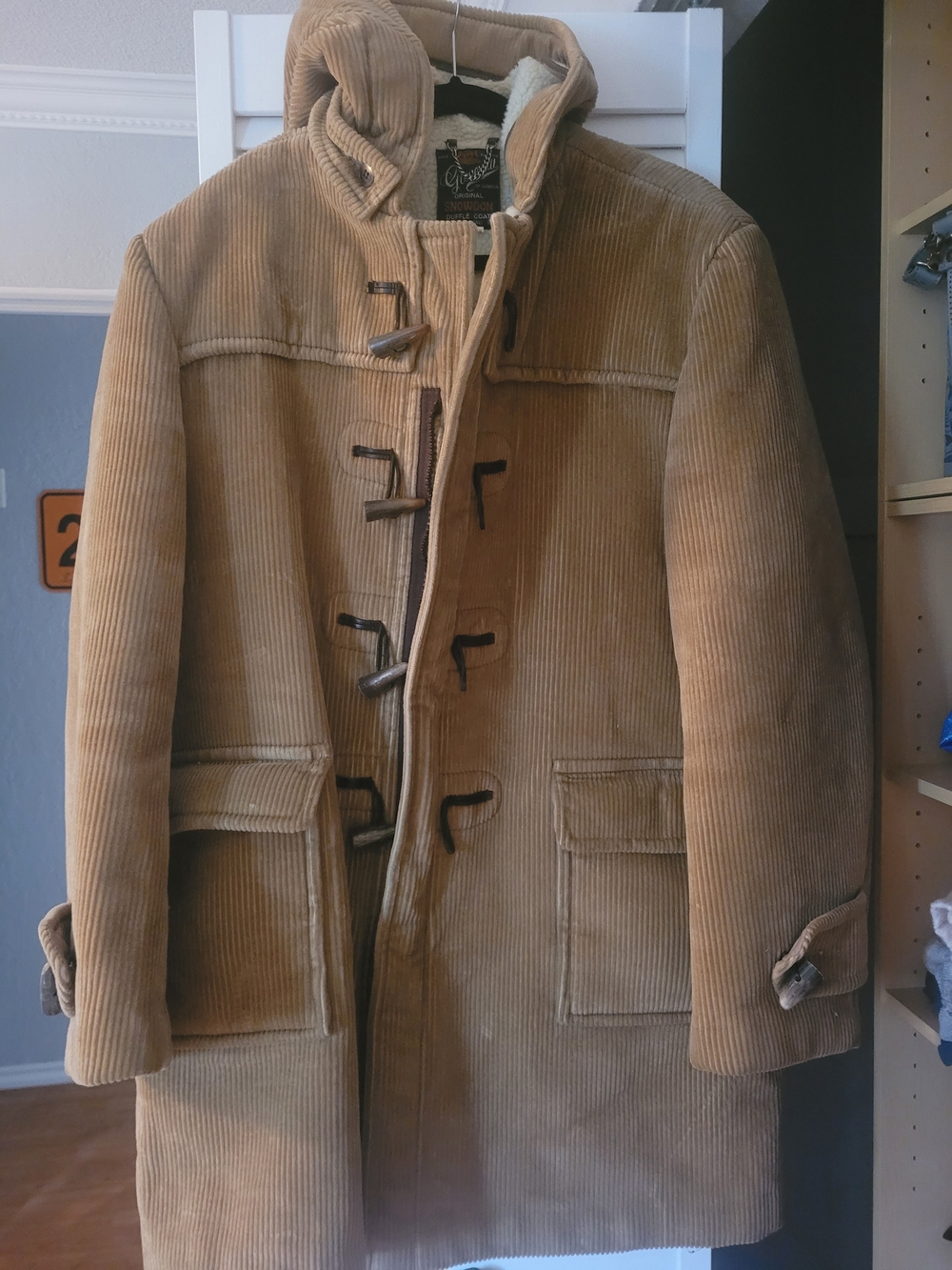 Vintage Men's Corduroy Tan Coat